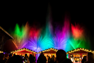 Wasserfeuerwerk Weihnachtsmarkt Marbeck