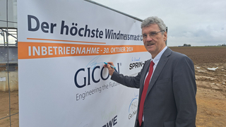 GICON CEO Prof. Großmann an der Baustelle