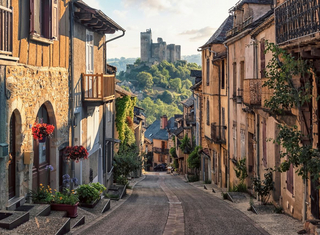 Najac village in the south of France